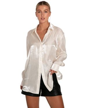 Belle & Bloom Back To You Iridescent Shirt - Blue