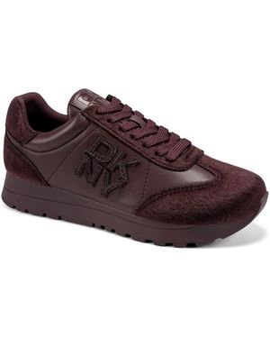 DKNY Jaylani Lace-up Sneakers - Red