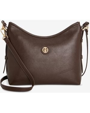 Giani Bernini Pebble Soft Medium Shoulder Bag - Brown