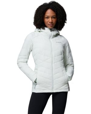 Columbia Joy Peak Ii Hooded Puffer Fleece-lined Jacket - White