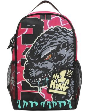 Godzilla 17.5" Pink Backpack - Red