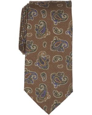 Club Room Windsor Paisley Pattern Tie - Metallic