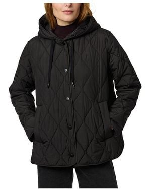 Bernardo Relaxed Hooded Puffer - Black