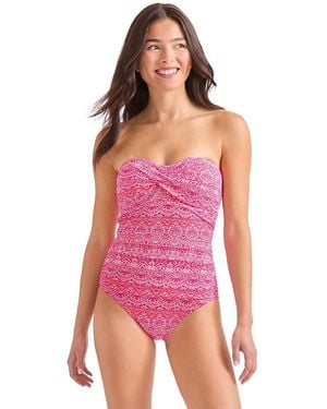 Tommy Bahama Point Strapless Swimsuit - Purple