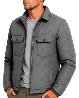 Hawke & Co. Diamond Quilted Heritage Jacket - Gray