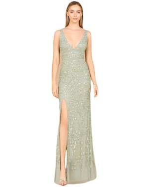 Lara Embellished Gown - Metallic