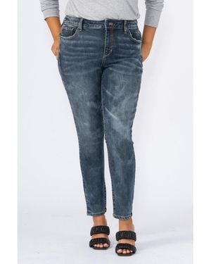 Slink Jeans High Rise Ankle Skinny Jeans - Blue
