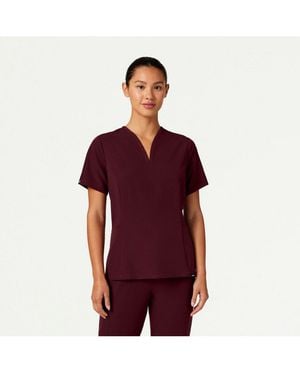 Jaanuu Plus Size Calix 2-pocket Tailored V-neck Scrub Top