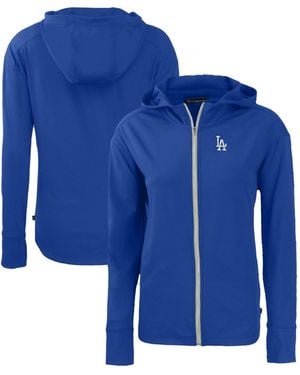 Cutter & Buck Los Angeles Dodgers Daybreak Eco Full-zip Hoodie - Blue