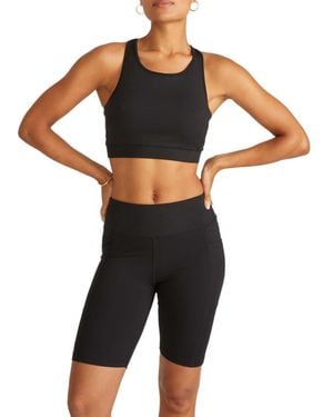 UNIVERSAL STANDARD Plus Size Next-to-naked Racerback Sports Bra - Black