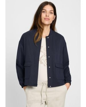 Olsen Bomber Style Jacket - Blue