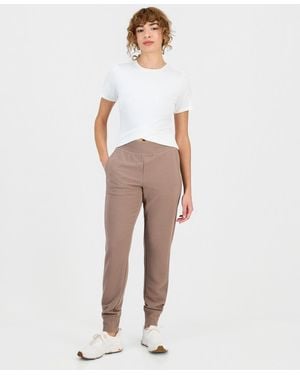 ID Ideology Ottoman-rib jogger Pants - White