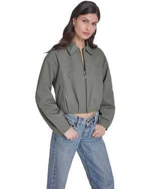 Levi's Bubble Hem Bomber Jacket - Gray