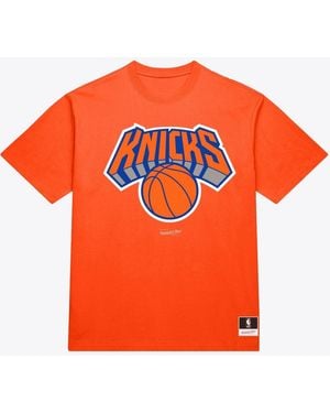 Mitchell & Ness New York Knicks Basic T-shirt - Orange