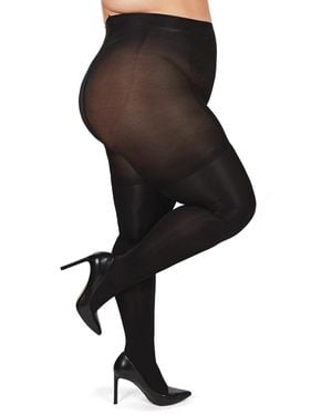 Memoi Bodysmoothers Opaque Shaping Tights - Black