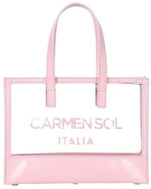 Carmen Sol Venezia Clear Mini Tote Clear - Pink