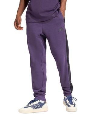 adidas Essentials Regular-fit 3-stripes Fleece sweatpants - Purple