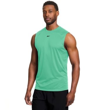 Reebok Sleeveless Logo Tech Tank Top - Green