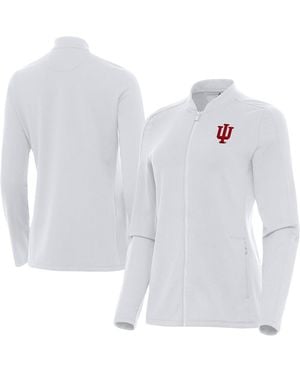 Antigua Indiana Hoosiers Continual Full-zip Jacket - White