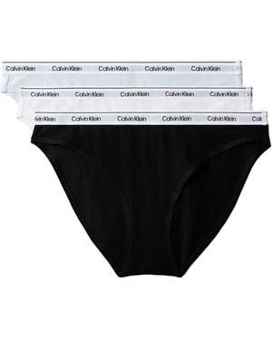 Calvin Klein Modern Logo 3-pack Bikini Underwear Qd5207 - White
