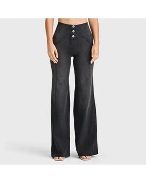 Freddy Wr.up Denim Palazzo Flare Jeans - Black