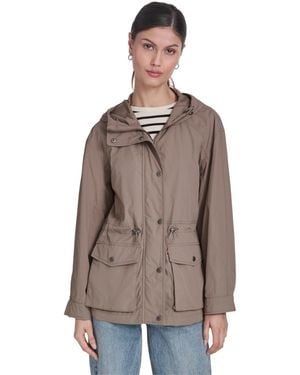 Levi's Cinch-waist Hooded Rain Anorak Jacket - Brown