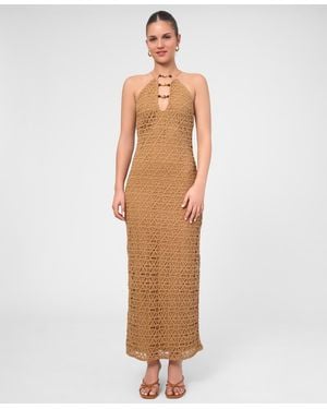 Rachel Roy Aitana Crochet Midi Dress - White