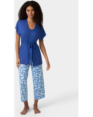 Hue Mama Jama 3 Piece Pj Set - Blue