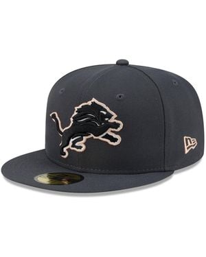 KTZ Detroit Lions Fall Glow 59fifty Fitted Hat - Black