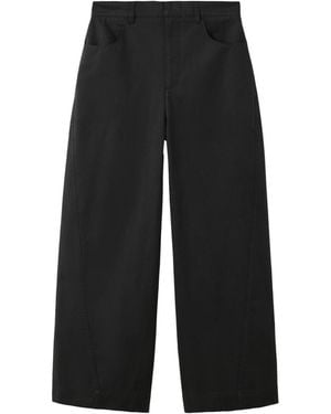 Mango Balloon Wide-leg Pants - Black