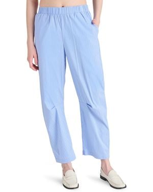 Steve Madden Saelyn Striped Barrel-leg Pants - Blue