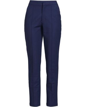Lands' End High Rise Bi Stretch Pintuck Pencil Ankle Pants - Blue