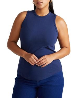 UNIVERSAL STANDARD Plus Cai High Neck Tank - Blue