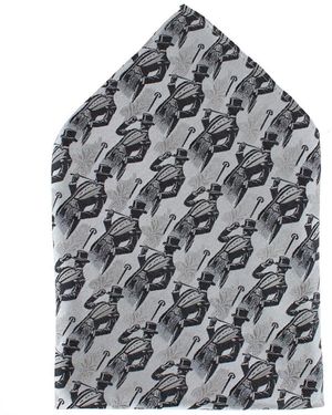 Trafalgar Ambrose Dapper Night 12x12 Silk Pocket Square - Gray