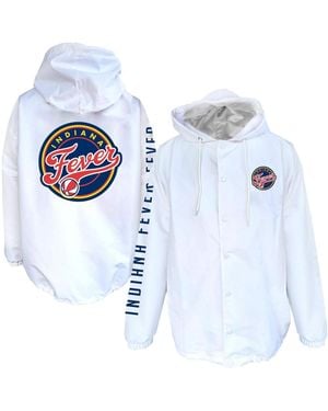 Fanatics Indiana Fever Logo Full-snap Nylon Jacket - Blue