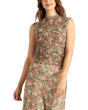 Bcx Sleeveless Mock Neck Tank Top - Brown
