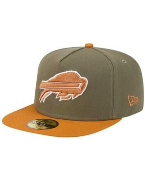 KTZ Â Olive/brown Buffalo Bills Color Pack A-frame 59fifty Fitted Hat - Green