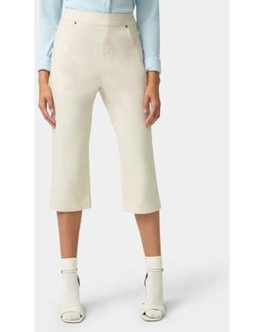 Hue Spring Stripe Pedal Pusher - Natural