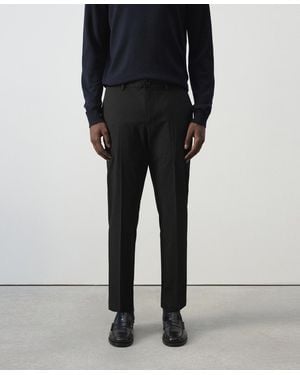 Mango Bologna Cropped Slim-fit Stretch Pants - Black