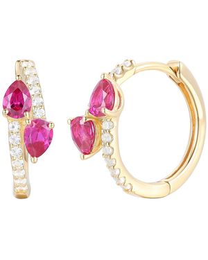 Macy's Multi Gemstone Earrings - Pink