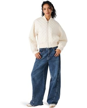 Steve Madden Zippered Darla Jacket - Blue