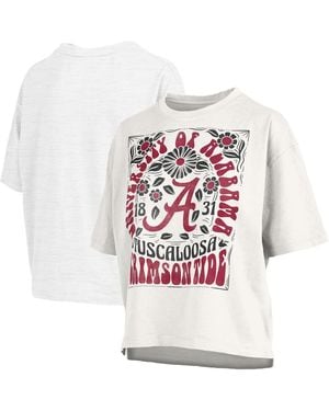 Pressbox Alabama Crimson Tide Harmony Oversized T-shirt - White