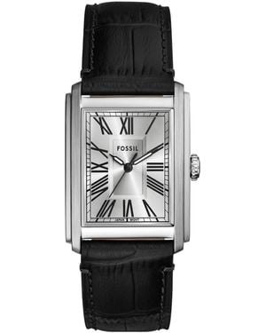 Fossil Quartz Croco Watch 30mm - Black
