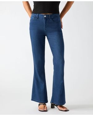 Guess Carter Mid-rise Flare Jeans - Blue