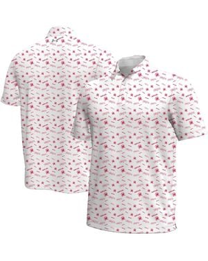 Under Armour Maryland Terrapins Gameday Armourfuse Polo Shirt - White