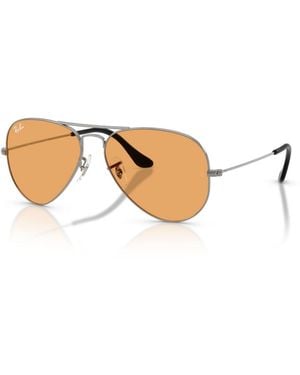 Ray-Ban Pilot Aviator Large Metal Sunglasses - White