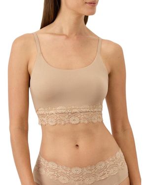 Pact Lace Modern Scoop Bralette - Natural