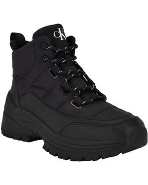 Calvin Klein Noanne Lace-up Cold Weather Boots - Black
