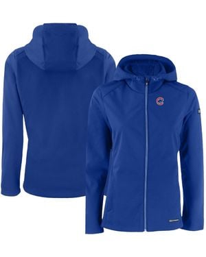 Cutter & Buck Chicago Cubs Evoke Eco Softshell Full-zip Jacket - Blue