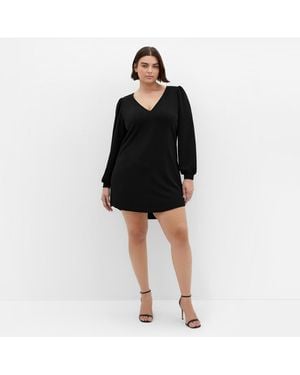 City Chic Plus Size Quiero Mini Dress - Black